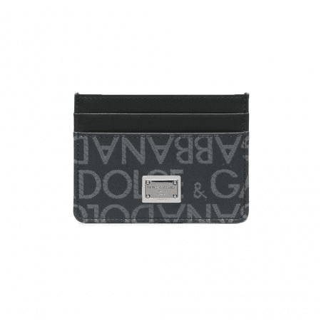 DOLCE & GABBANA LOGO JACQUARD CARD HOLDER