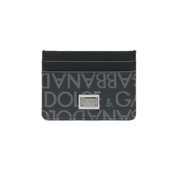 DOLCE & GABBANA LOGO JACQUARD CARD HOLDER