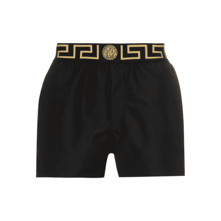 VERSACE GRECA BORDER BLACK LOW TRUNKS