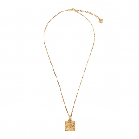 VERSACE SQUARE MEDUSA PENDANT NECKLACE