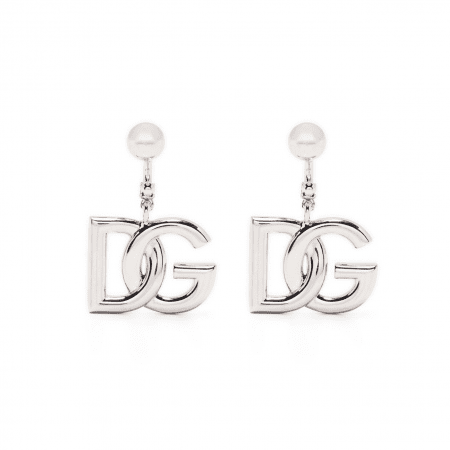 DOLCE & GABBANA KIM DOLCE&GABBANA INTERLOCKING LOGO DROP EARRINGS