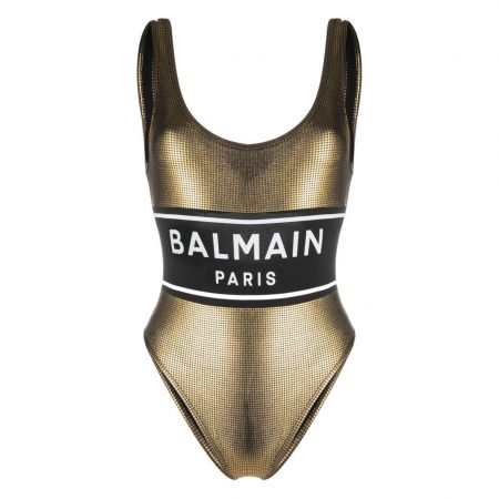 BALMAIN-LOGO-PRINT-METALLIC-EFFECT-SWIMSUIT-ITEM-20939453