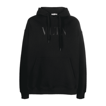 VALENTINO GARAVANI LOGO-PRINT COTTON HOODIE