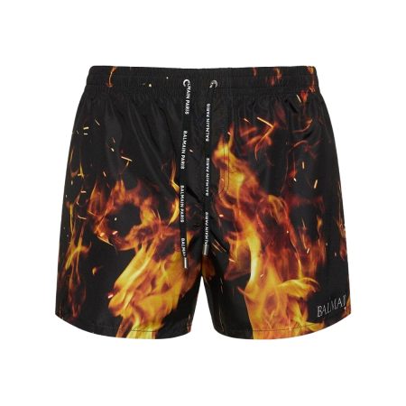 BALMAIN SWIMMING FLAME PRINTED 