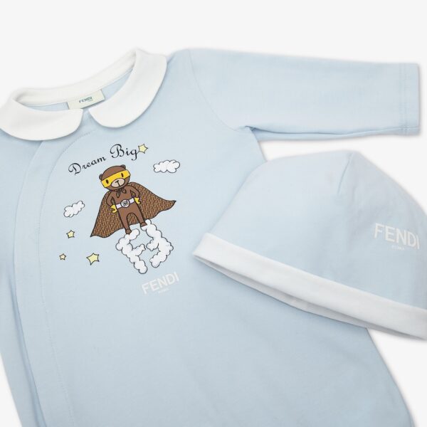 FENDI LIGHT BLUE BABYGROW SET