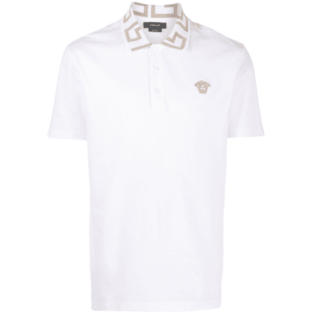 VERSACE MEDUSA HEAD MOTIF POLO SHIRT