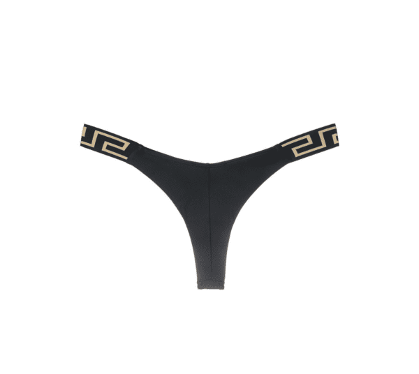 VERSACE GRECA THONG BIKINI BOTTOMS