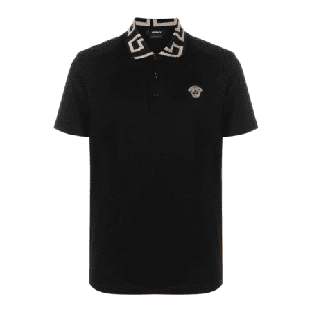 VERSACE MEDUSA HEAD MOTIF POLO SHIRT