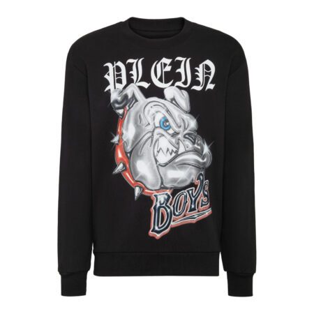 PHILIPP PLEIN BULLDOGS COTTON SWEATSHIRT