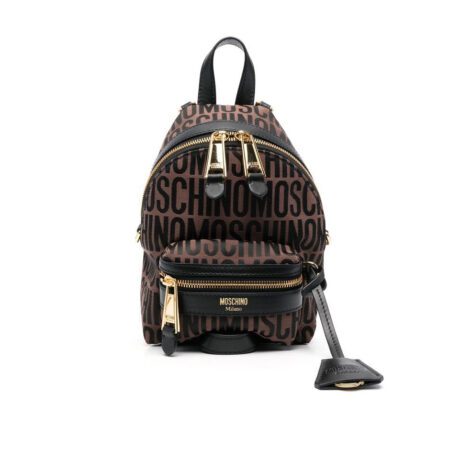 MOSCHINO LOGO COTTON BACKPACK