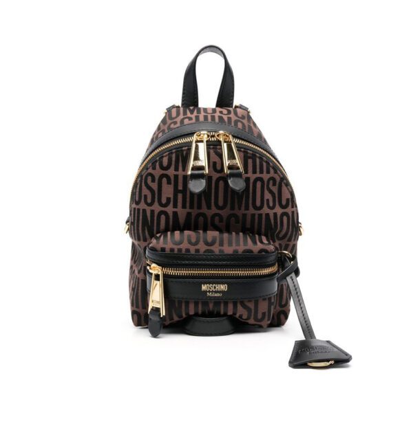 MOSCHINO LOGO COTTON BACKPACK