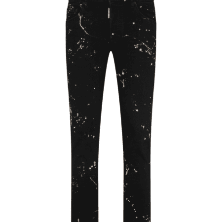 DSQUARED2 TIDY BIKER PAINT-SPLATTER SKINNY JEANS