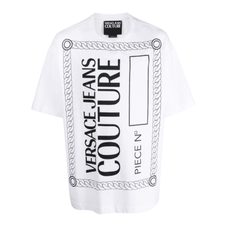 VERSACE JEANS COUTURE LOGO-PRINT COTTON T-SHIRT