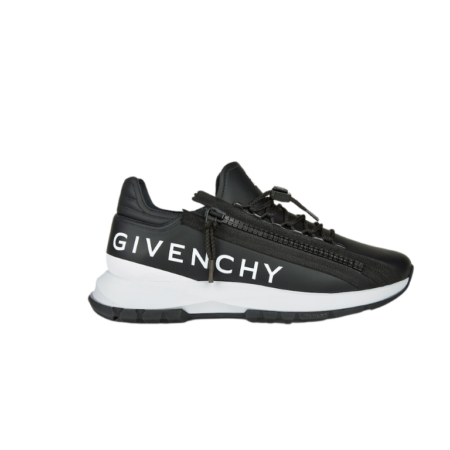 GIVENCHY SPECTRE RUNNER IN LEATHER WITH ZIP SNEAKERS