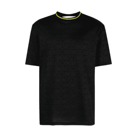 MOSCHINO LOGO-EMBROIDERED CREW-NECK T-SHIRT