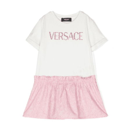 VERSACE KIDS BAROCCO-PRINT T-SHIRT DRESS