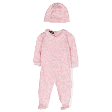 VERSACE KIDS BAROCCO-PRINT STRETCH-COTTON PAJAMAS