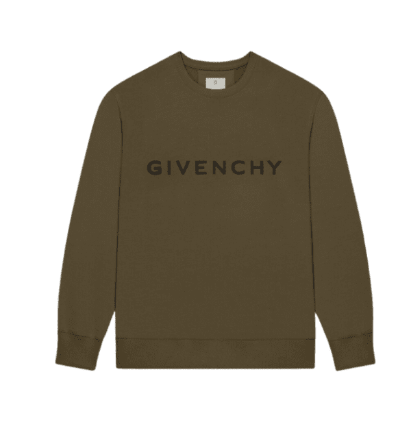 GIVENCHY LOGO-PRINT COTTON SWEATSHIRT