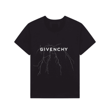 GIVENCHY BOXY IN COTTON WITH REFLECTIVE ARTWORK FIT T-SHIRT