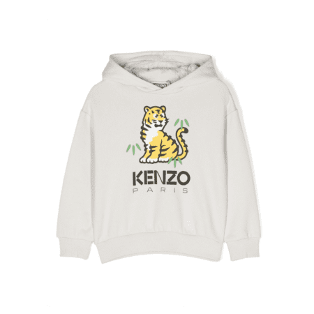 KENZO KIDS LOGO-PRINT COTTON HOODIE