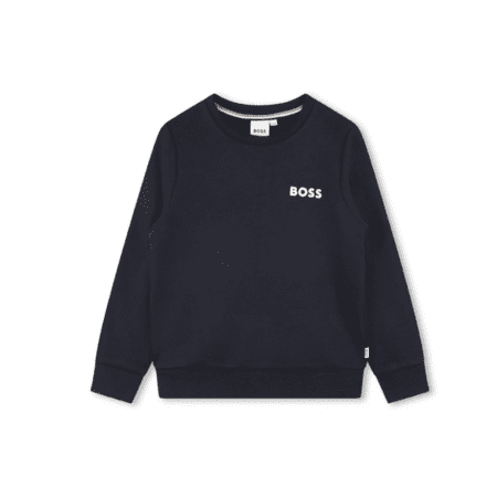 BOSS KIDSWEAR LOGO-PRINT COTTON-BLEND SWEATSHIRT