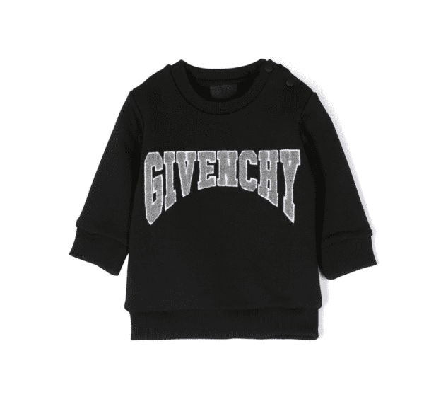 GIVENCHY KIDS LOGO-APPLIQUÉ JERSEY SWEATSHIRT