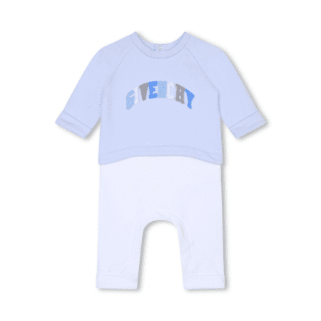 GIVENCHY KIDS LOGO-APPLIQUÉ STRETCH-COTTON PAJAMAS