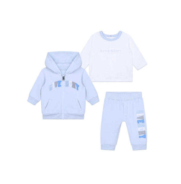 GIVENCHY KIDS LOGO-APPLIQUÉ COTTON TRACKSUIT