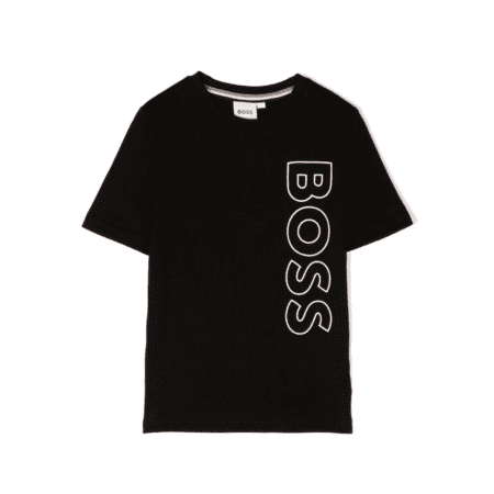 BOSS KIDSWEAR LOGO-PRINT CREW-NECK T-SHIRT