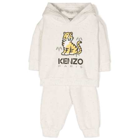 KENZO KIDS LOGO-PRINT JERSEY-FLEECE TRACKSUIT