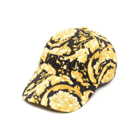 VERSACE BAROCCO-PRINT COTTON CAP