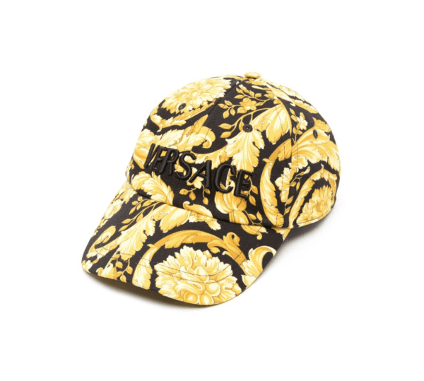 VERSACE BAROCCO-PRINT COTTON CAP