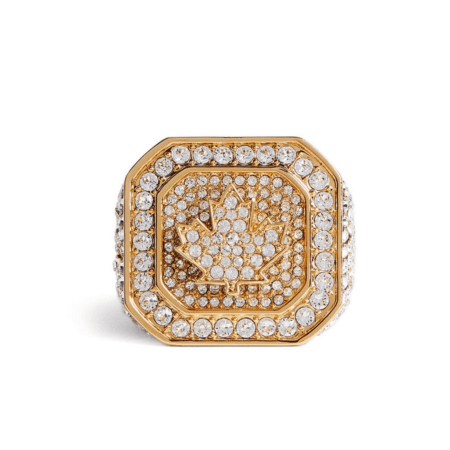 DSQUARED2 OVERSIZE CRYSTAL-EMBELLISHED RING