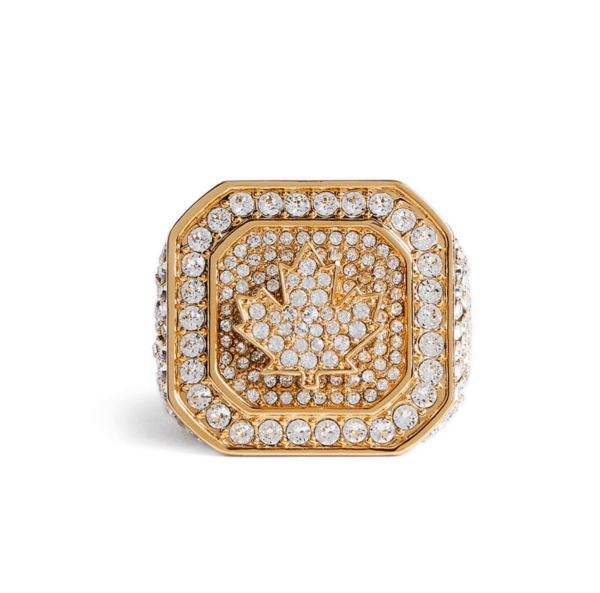 DSQUARED2 OVERSIZE CRYSTAL-EMBELLISHED RING