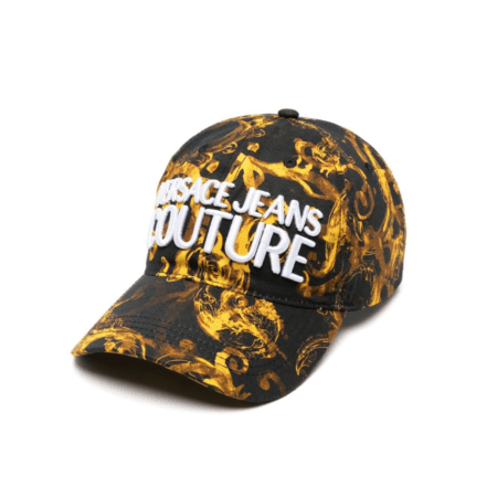 VERSACE JEANS COUTURE BAROCCO-PRINT COTTON CAP