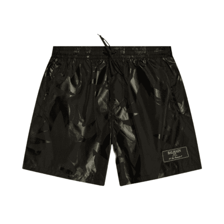 BALMAIN GRAPHIC-PRINT SWIM SHORTS