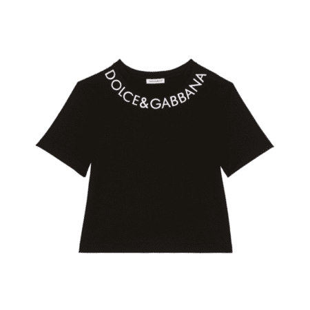 DOLCE & GABBANA KIDS LOGO-PRINT COTTON T-SHIRT