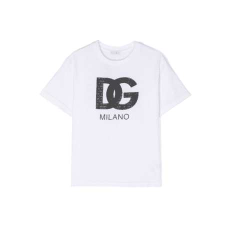 DOLCE & GABBANA KIDS LOGO-PRINT COTTON T-SHIRT