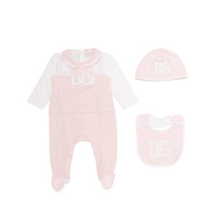 DOLCE & GABBANA KIDS LOGO-APPLIQUÉ COTTON PYJAMAS