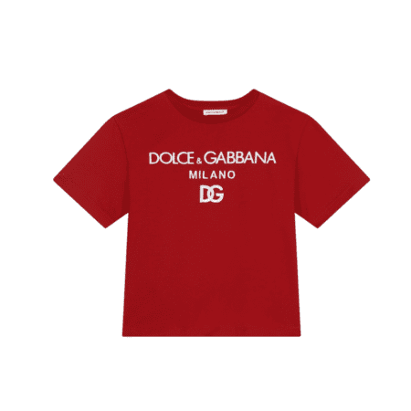 DOLCE & GABBANA KIDS DG MILANO LOGO-PRINT T-SHIRT