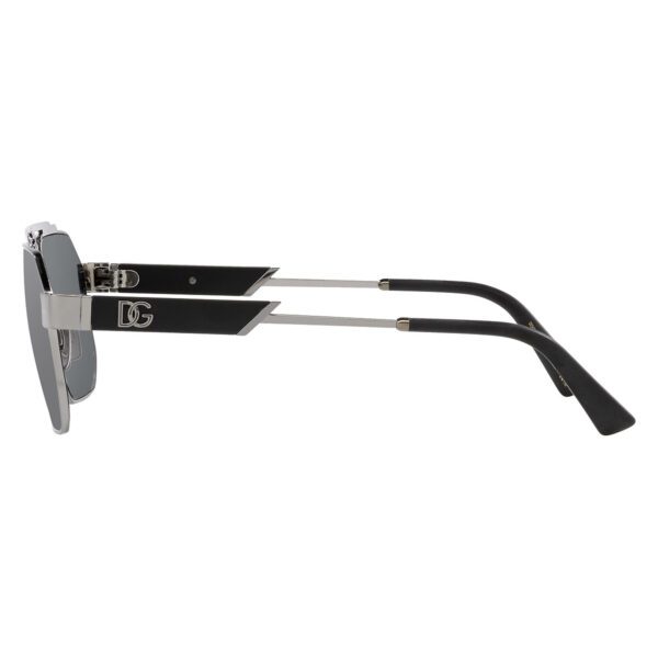 Dolce Gabbana DG2294 gunmetal square sunglasses with silver mirrored lenses available at Lestyle Boutique Melbourne A sleek and sophisticated choice for any occasion