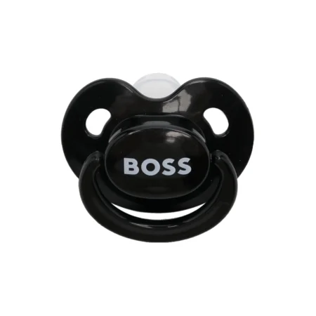 BOSS Kidswear logo-print dummy in black with convenient handle, available at Lestyle Boutique Melbourne.