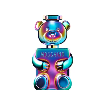 Moschino Toy 2 Pearl Eau de Parfum, 100ml, featuring a colourful teddy bear-shaped bottle, available at Lestyle Boutique Melbourne.