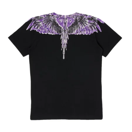 Marcelo Burlon Icon Wings T-shirt in Black/Violet - Lestyle Boutique Melbourne
